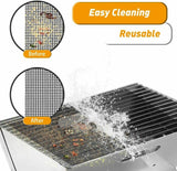 3PCS Mintiml Charcoal BBQ Grill Mesh Mat Non-Stick Cooking Liner Sheet