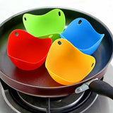4pcs Silicone Egg Poacher Poaching Pods Pan Poached Cups Moulds For Kitchen