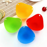 4pcs Silicone Egg Poacher Poaching Pods Pan Poached Cups Moulds For Kitchen