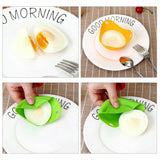 4pcs Silicone Egg Poacher Poaching Pods Pan Poached Cups Moulds For Kitchen