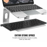Universal Ergonomic Aluminium Cooling Elevator for Laptop Stand Portable 11-17'