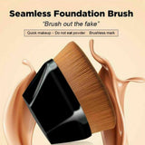 Black + Pink High-Density Seamless Foundation Brush Makeup