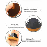 Black + Pink High-Density Seamless Foundation Brush Makeup