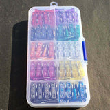 100x Standard Auto Film Fuse Box Cover Car Insurance Chip Insert 2-35A w/ Box