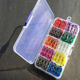 100x Standard Auto Film Fuse Box Cover Car Insurance Chip Insert 2-35A w/ Box