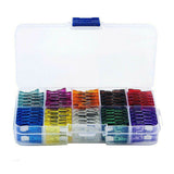 100x Standard Auto Film Fuse Box Cover Car Insurance Chip Insert 2-35A w/ Box