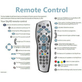 TV Remote Control Replacements Foxtel/PayTV/Sky New Zealand/MyStar Silver