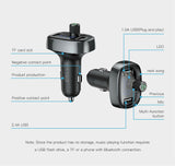 Baseus Handsfree Wireless Bluetooth Car FM Transmitter