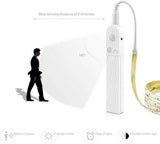 LED PIR Motion Sensor Activated Light Strip Wardrobe Cabinet Closet Lamp Battery