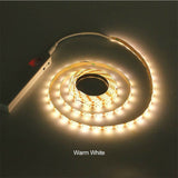 LED PIR Motion Sensor Activated Light Strip Wardrobe Cabinet Closet Lamp Battery