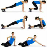 2x Gliding Sliding Fitness Discs Core Sliders