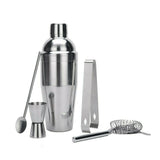5PCS Cocktail Shaker Set Kit Stainless Steel 750ml