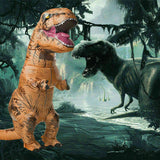 T-Rex Blow Inflatable Dinosaur Costume Adult Jurassic World Park Trex