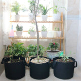 5x Fabric Plant Pots Grow Bags with Handles 10 Gallon