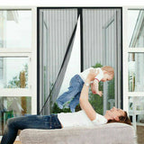 Magnetic Door Mesh Fly Screen Magic Magna Mosquito Bug Curtain