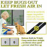 Magnetic Door Mesh Fly Screen Magic Magna Mosquito Bug Curtain