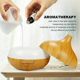 LED 500ml Air Humidifier Purifier Essential Oil Aroma Diffuser Aromatherapy Lamp