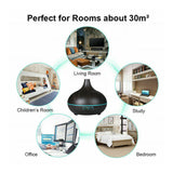 LED 500ml Air Humidifier Purifier Essential Oil Aroma Diffuser Aromatherapy Lamp