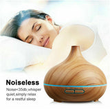 LED 500ml Air Humidifier Purifier Essential Oil Aroma Diffuser Aromatherapy Lamp
