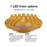 LED 500ml Air Humidifier Purifier Essential Oil Aroma Diffuser Aromatherapy Lamp
