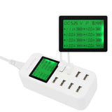 8 Port LCD Smart USB Fast Wall Charger iOS Android Tablet Adpater 5V/8A AU Plug