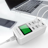 8 Port LCD Smart USB Fast Wall Charger iOS Android Tablet Adpater 5V/8A AU Plug