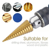 3PCS HSS  Drill Titanium Bit Set