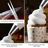 112PCS Cake Decorating Tools Icing Nozzles Russian Flower Tips Pastry DIY Kit