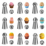 112PCS Cake Decorating Tools Icing Nozzles Russian Flower Tips Pastry DIY Kit