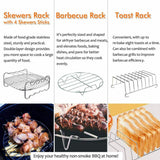 8 inch Air Fryer Frying Cage Dish Baking Pan Rack Pizza Tray Pot Accessories