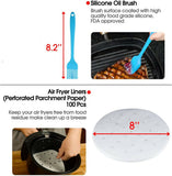 8 inch Air Fryer Frying Cage Dish Baking Pan Rack Pizza Tray Pot Accessories