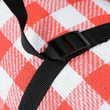Large Picnic Blanket Premium Cashmere RED Rug Waterproof Mat Outdoor 200X200cm