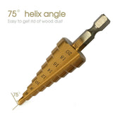 3pcs HSS Step Cone Drill Bit Set 3-20mm + Pouch