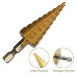 3pcs HSS Step Cone Drill Bit Set 3-20mm + Pouch