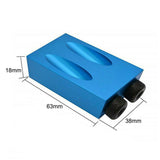 18PCS 15° Pocket Hole Screw Jig Dowel Drill Set