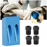 18PCS 15° Pocket Hole Screw Jig Dowel Drill Set