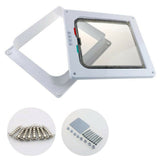 4-Way Lockable Pet Flap Door Screen White Large Size