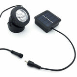 Outdoor Spotlight Solar Powered 6LED Garden Pool Waterproof Spot Light Lamp