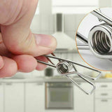 100x Stainless Steel Clothes Pegs Hanging Clips