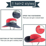 Summer Sun Protective Bucket Hat Fishing Hiking Travel Beach Big Wide Brim Cap