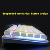 Ergonomic T6 Gaming Keyboard and Mouse Set for PC Laptop Rainbow Backlight USB
