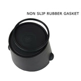 Coffee Waste Container Espresso Grinds Knock Box Tamper Tube Bin Black Bucket
