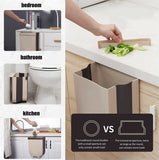 2x Hanging Folding Waste Bin Trash Can