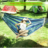 Double Hanging Hammock Outdoor Garden Travel Beach Swinging Bed Camping