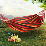 Double Hanging Hammock Outdoor Garden Travel Beach Swinging Bed Camping