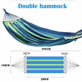 Double Hanging Hammock Outdoor Garden Travel Beach Swinging Bed Camping
