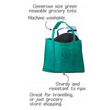 3x Reusable Folding Supermarket Shopping Grocery Bags