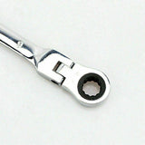 12 Pcs Metric Flexible Head Ratchet Wrench Gear Spanner 8-19mm Cr-V Steel Set
