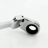 12 Pcs Metric Flexible Head Ratchet Wrench Gear Spanner 8-19mm Cr-V Steel Set