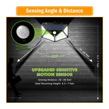 100 LED Solar Sensor Wall Light Motion Lights Outdoor Safety Security Home Lamp